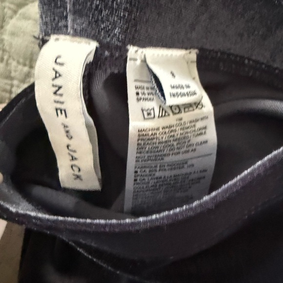 Janie and Jack Velour Leggings - Picture 2 of 2